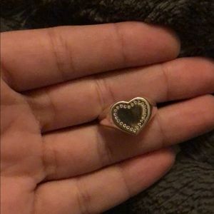 Pandora Heart Signet Ring Size 7 